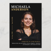 Modern Memorial / begrafenis / Viering van het lev Programma (Voorkant)