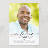 Modern Memorial Funeral Celebration of Life Photo Programma (Voorkant)
