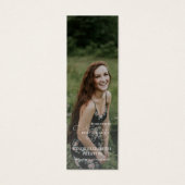 Modern Memorial Photo Funeral Poem Bookmark (Devant)