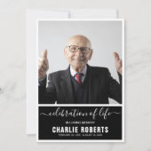 Modern Memorial Service | Viering van het leven Kaart (Voorkant)