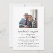 Modern Memorial Service | Viering van het leven Kaart (Achterkant)