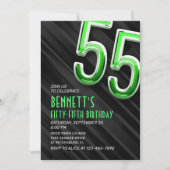 Modern Mens 55e anniversaire Invitation (Devant)