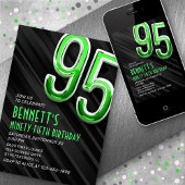 Modern Mens 95e anniversaire Invitation