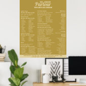 Modern Menu van Ijszaak Poster (Thuiskantoor)