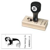 Modern Mermaid Rubberstempel (Gestempeld)