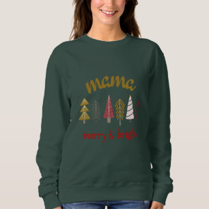 Modern Merry and Bright Family Matching T-Shirt
