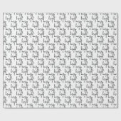 Modern Merry and Bright Holiday Cadeaupapier (Vlak)