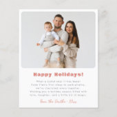 Modern Merry Arch Christmas Photo Collage Budget (Achterkant)