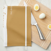 Modern Merry & Bright Holiday Gold Theedoek (Quarter Fold)