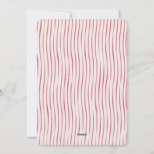 Modern Merry Bright Red Bow Family Photo Christmas Feestdagenkaart (Achterkant)