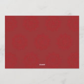 MODERN Merry & Bright Red Gradient Foto Feestdagenkaart (Achterkant)