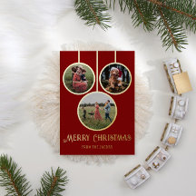 Modern Merry Christmas Bauble Foto