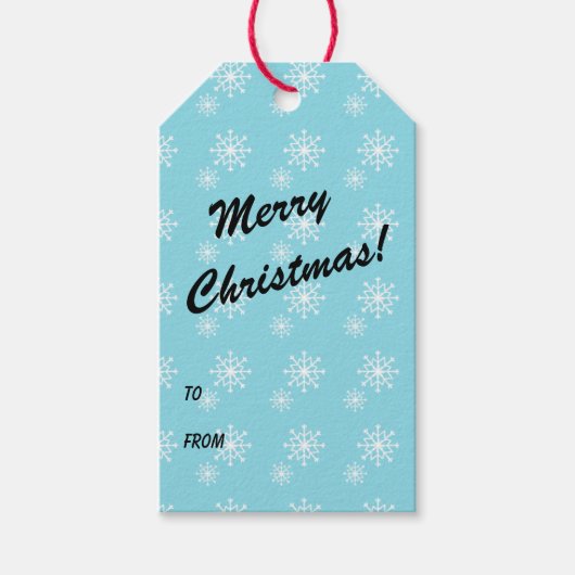 Modern Merry Christmas Gift Labels Cadeaulabel (Voorkant)