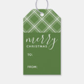 Modern Merry Green Pset Mod Cadeaulabel (Voorkant)