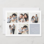 Modern Merry | Kerstfotocollage Feestdagenkaart (Voorkant)