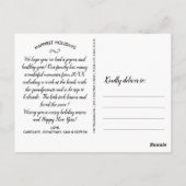 Modern Merry Kersthand Lettered Photo Collage Briefkaart (Achterkant)