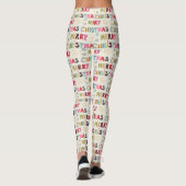 Modern Merry Kerstmis Leggings (Achterkant)