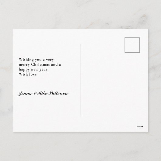 Modern Merry Married customer specific photo Feestdagenkaart (Achterkant)