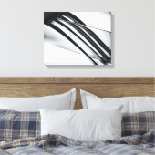 Modern Mes en Vork Canvas Afdruk (Insitu (Slaapkamer))