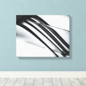 Modern Mes en Vork Canvas Afdruk (Insitu (Houten vloer))