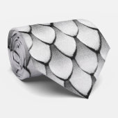 Modern metaal visschaliepatroon stropdas (Opgerold)