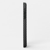 Modern Metaal Zilver Zwart Case-Mate iPhone Case (Achterkant/links)
