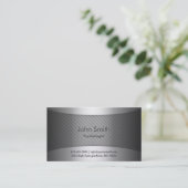 Modern Metal Psycholoog Visitekaartje (Staand voorkant)