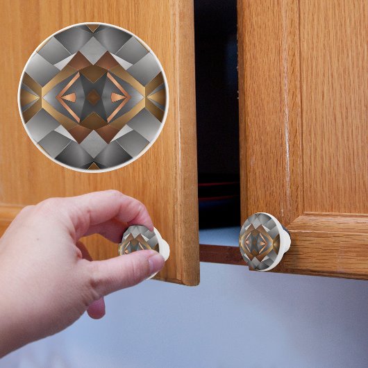 modern metalic keramische knop