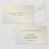 Modern Metallic Lux Visitekaartje (Voorkant / Achterkant)