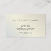 Modern Metallic Lux Visitekaartje (Achterkant)