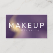 Modern Metallic Ombre Makeup Artist Visitekaartje (Voorkant)