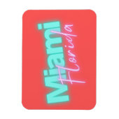 Modern Miami Neon Lights Magneet (Verticaal)