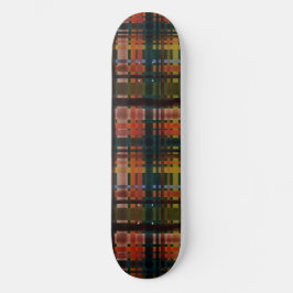 Modern Midcentury Madras Skateboard