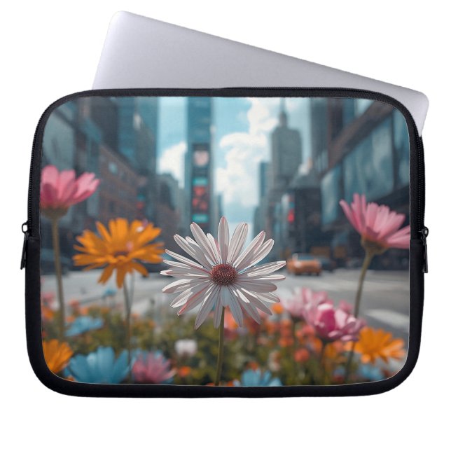 Modern Midtown Median 10' Laptop Sleeve (Voorkant)