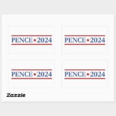 Modern Mike Pence 2024 US-President Rechthoekige Sticker (Vel)
