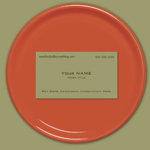 Modern Militair Groen Visitekaartje