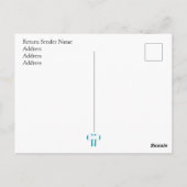 Modern | Minieme rouwbetuiging | Bloem Briefkaart (Achterkant)