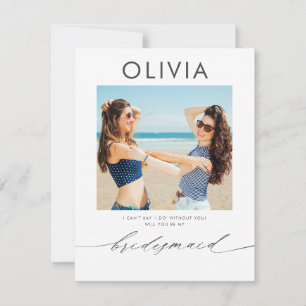 Modern minima zijn mijn foto van Bridesmaid