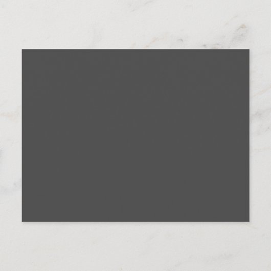 Modern Minimaal Alle Zwart Eenvoudig De datum opsl Aankondigingskaart (Achterkant)