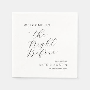 Modern Minimaal de avond ervoor Servet