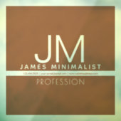 Modern Minimaal Design | Bruin & Transparant  Raamsticker (Vel 3)