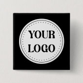 Modern, Minimaal, Elegant & Aanpasbaar Vierkante Button 5,1 Cm (Voorkant)