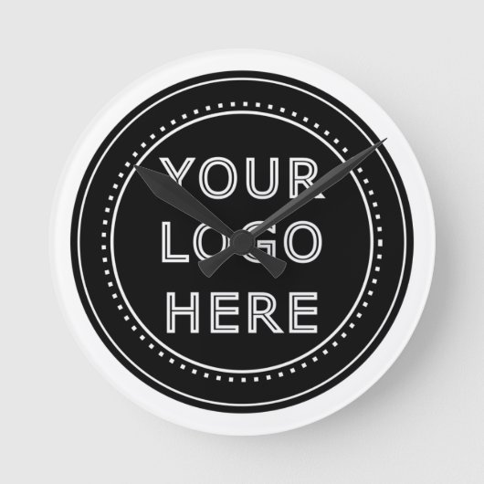 Modern, Minimaal, Elegant en Aanpasbaar Ronde Klok (Voorkant)