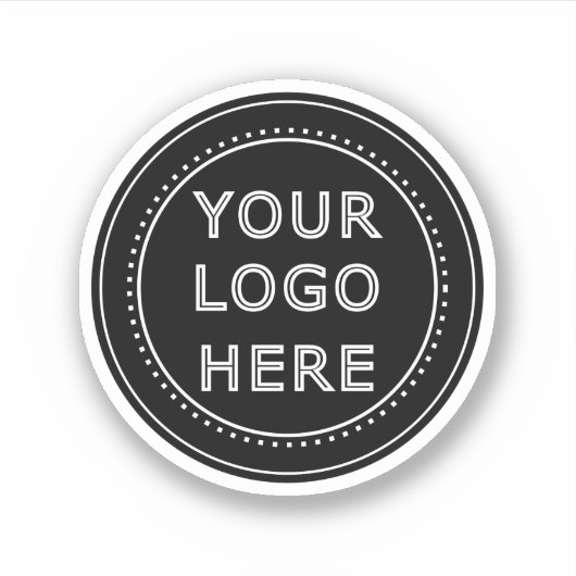 Modern, Minimaal, Elegant en Aanpasbaar Sticker (Voorkant)