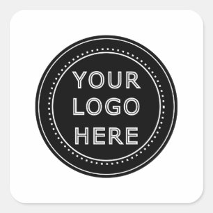 Modern, Minimaal, Elegant en Aanpasbaar Vierkante Sticker
