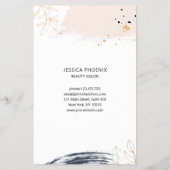 Modern, minimaal flyer (Achterkant)