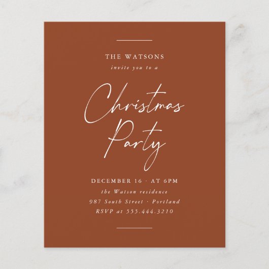 Modern minimaal kerstfeest (Voorkant)