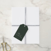 Modern Minimaal Kerstfeest | Cadeaubijsluiter Cadeaulabel (Met Touw)