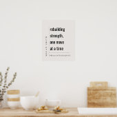 Modern Minimaal Motivatie Fysiotherapeut Gift Poster (Keuken)