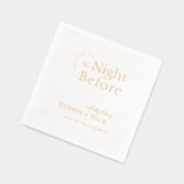 Modern minimaal | Nacht voor repetitie diner Folie Servetten (Links)